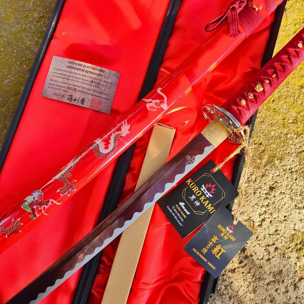 Katana Funcional KURO KAMI «Fuji No Homura» Damasco - Varios Modelos