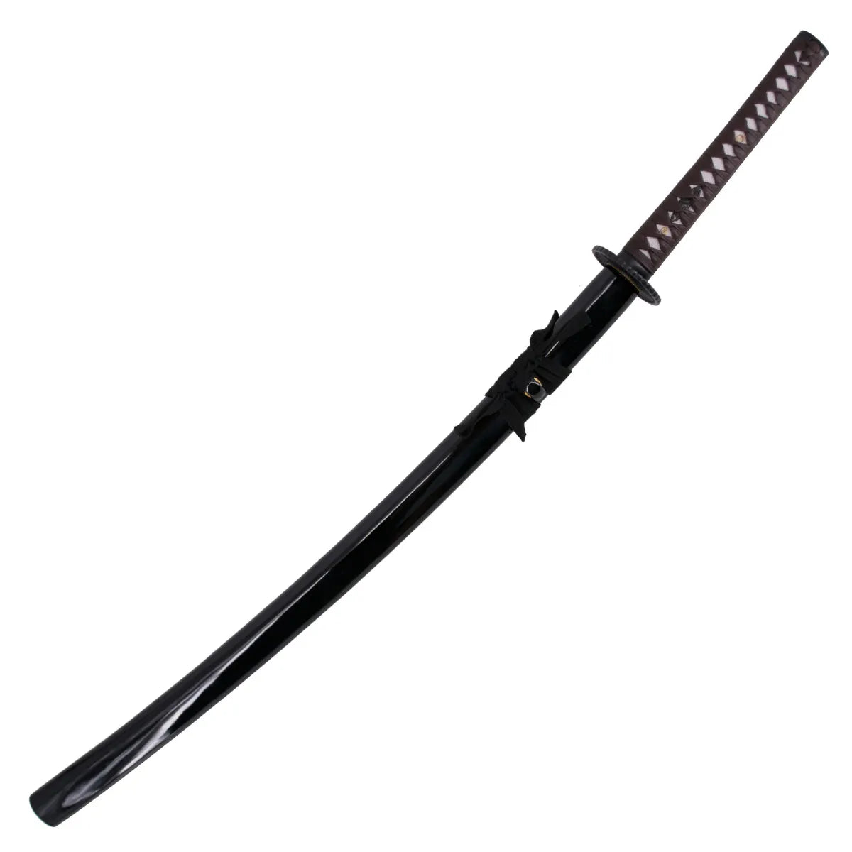 Katana Funcional Negra Hoja Acero al Carbono