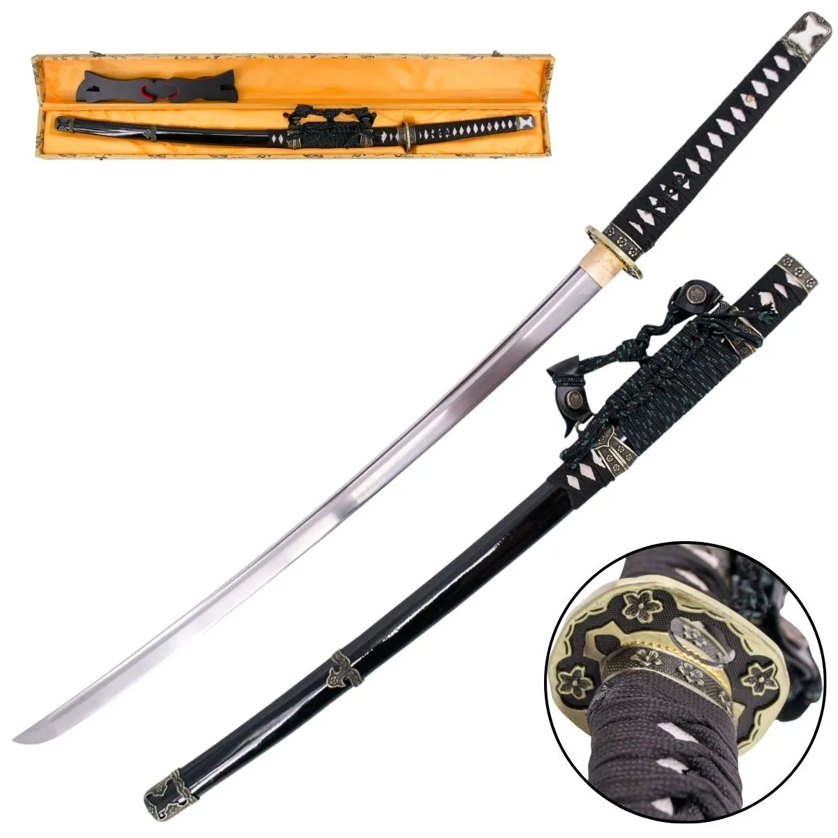 Katana Funcional – Hoja Afilada de Acero al Carbono para Entrenamiento