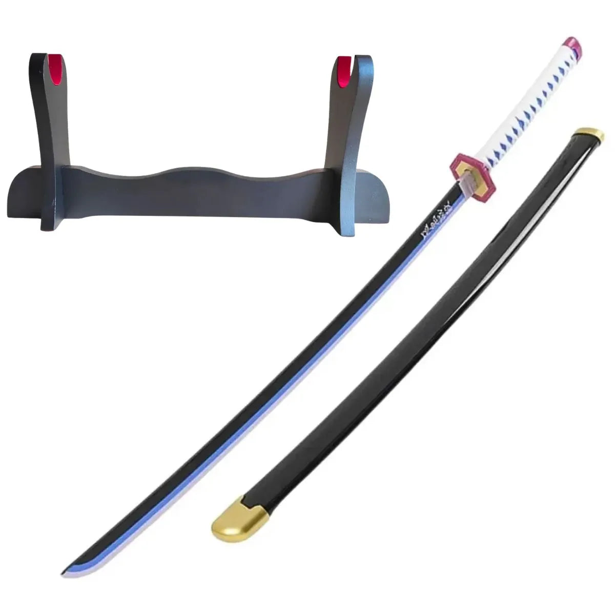 Katana Giyuu Tomioka de bambú ornamental