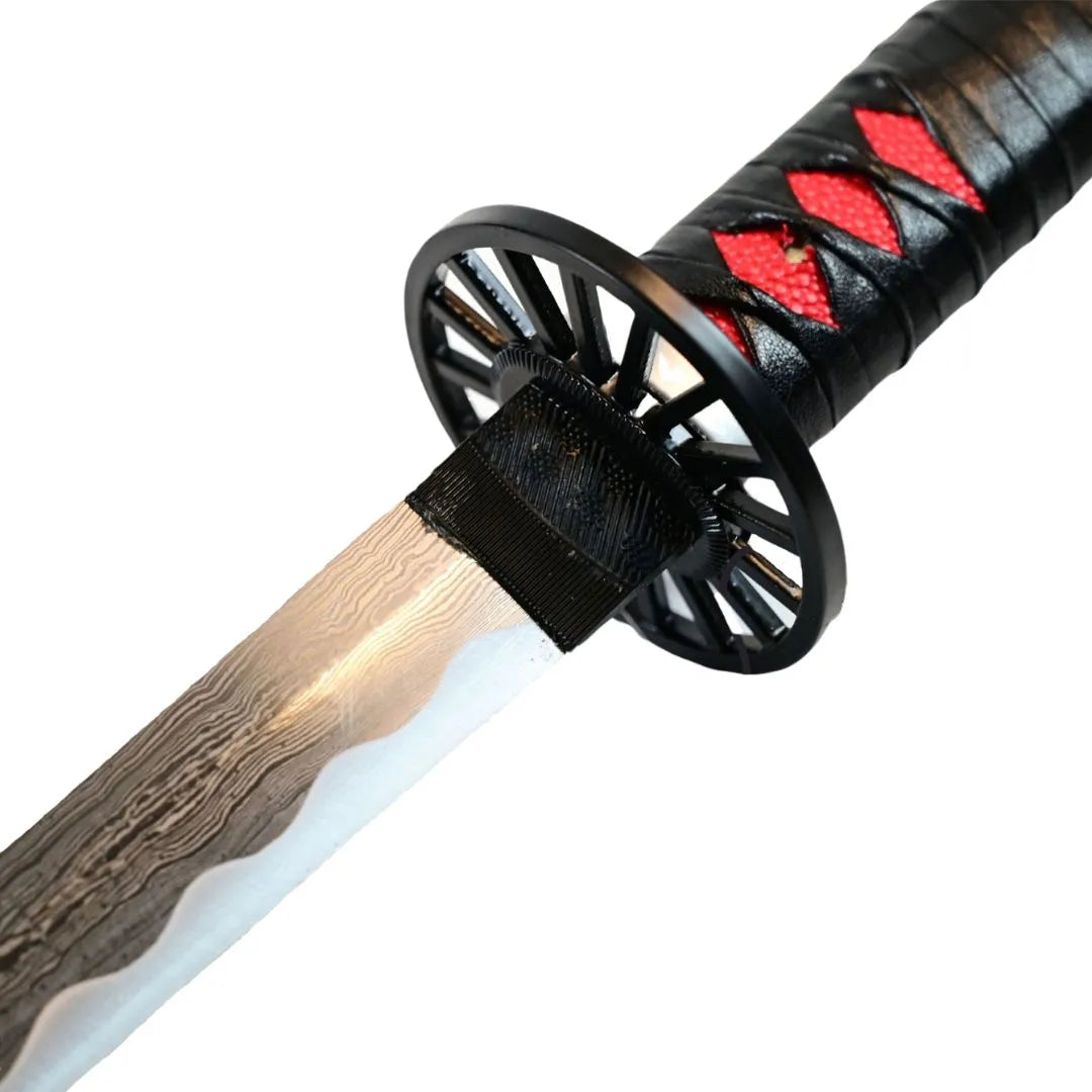 Katana Kamado Tanjiro Kimetsu no Yaiba Demon Slayer Funcional Acero de damasco afilada 41657