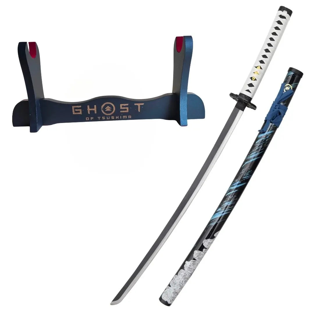 Katana Sakai Azul - Jin Sakai - Ghost of Tsushima Gama Alta