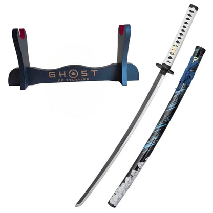 Katana Sakai Azul - Jin Sakai - Ghost of Tsushima Gama Alta
