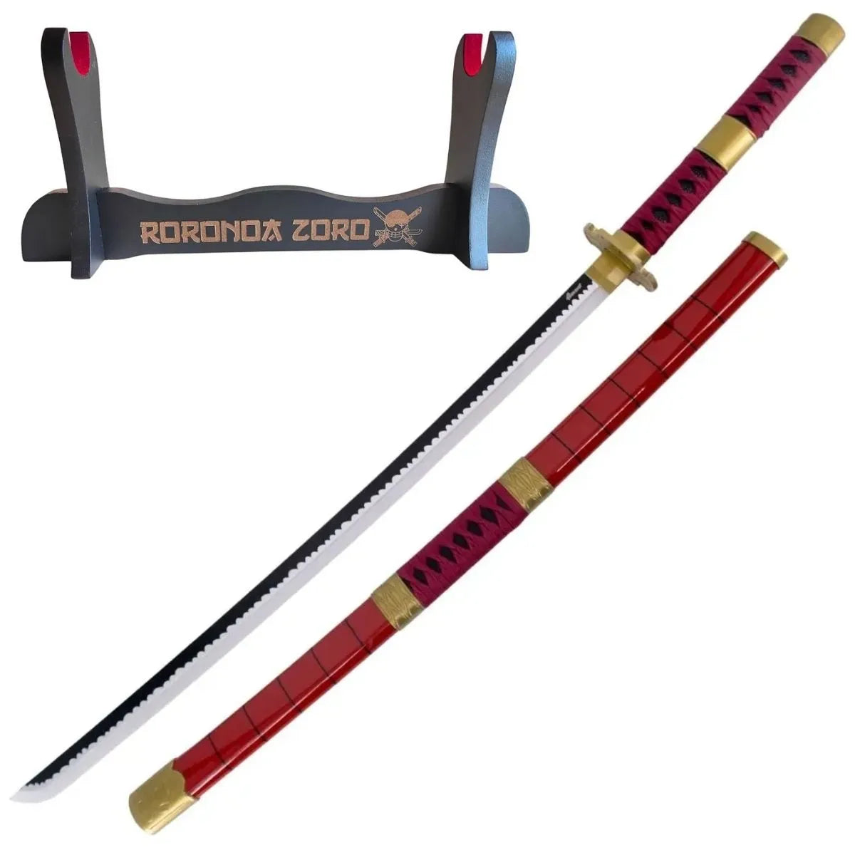 Katana Sandai Kitetsu de Zoro de One Piece de Bambú con Led