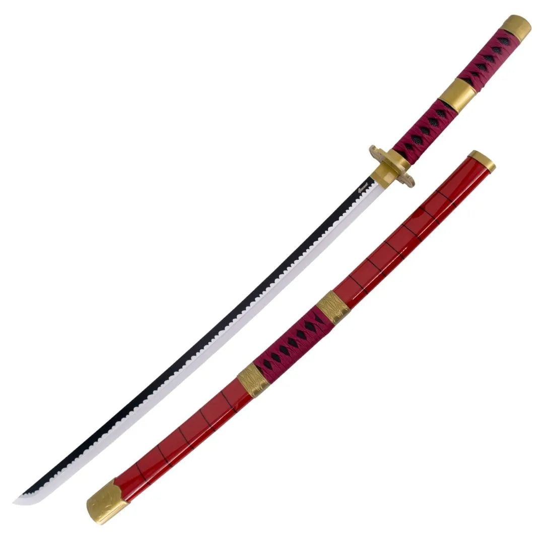 Imagen de Katana Sandai Kitetsu de Zoro de One Piece de bambú con Led S6053 parte de nuestra colección en Espadas y más, sitio oficial.