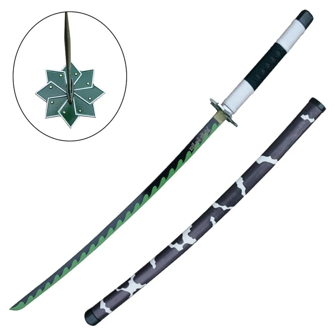 Pack Katana Decorativa de Sanemi Shinazugawa + Camiseta Habilidades
