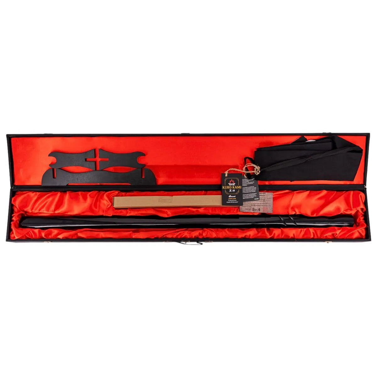 Katana Shirasaya Funcional Kuro Kami Sumi - Acero Damasco