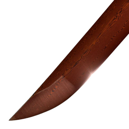 Katana Wado Ichimonji Zoro de One Piece Funcional aço damasco vermelho 41704
