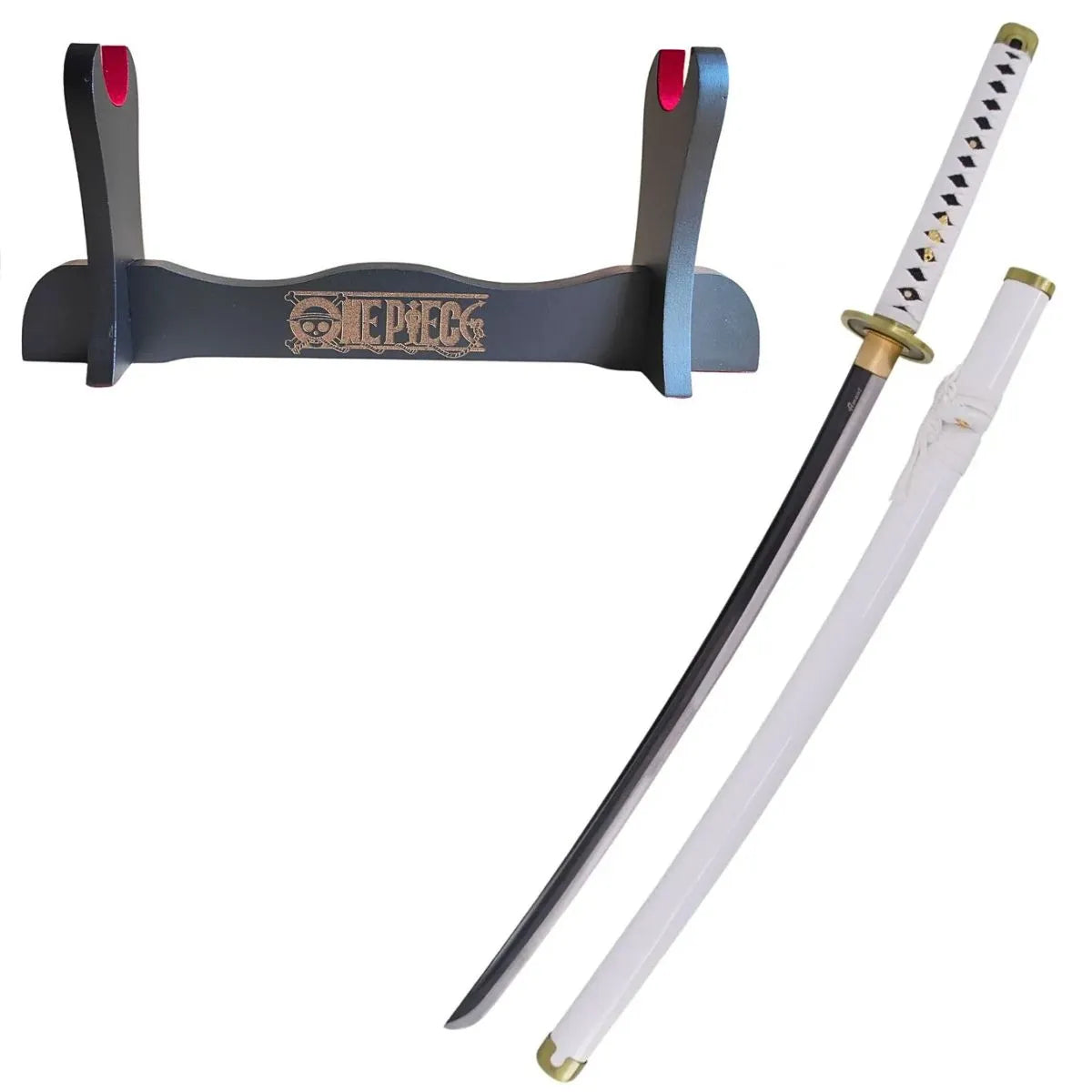 Katana Wado Ichimonji de Zoro Réplica Funcional Blanca