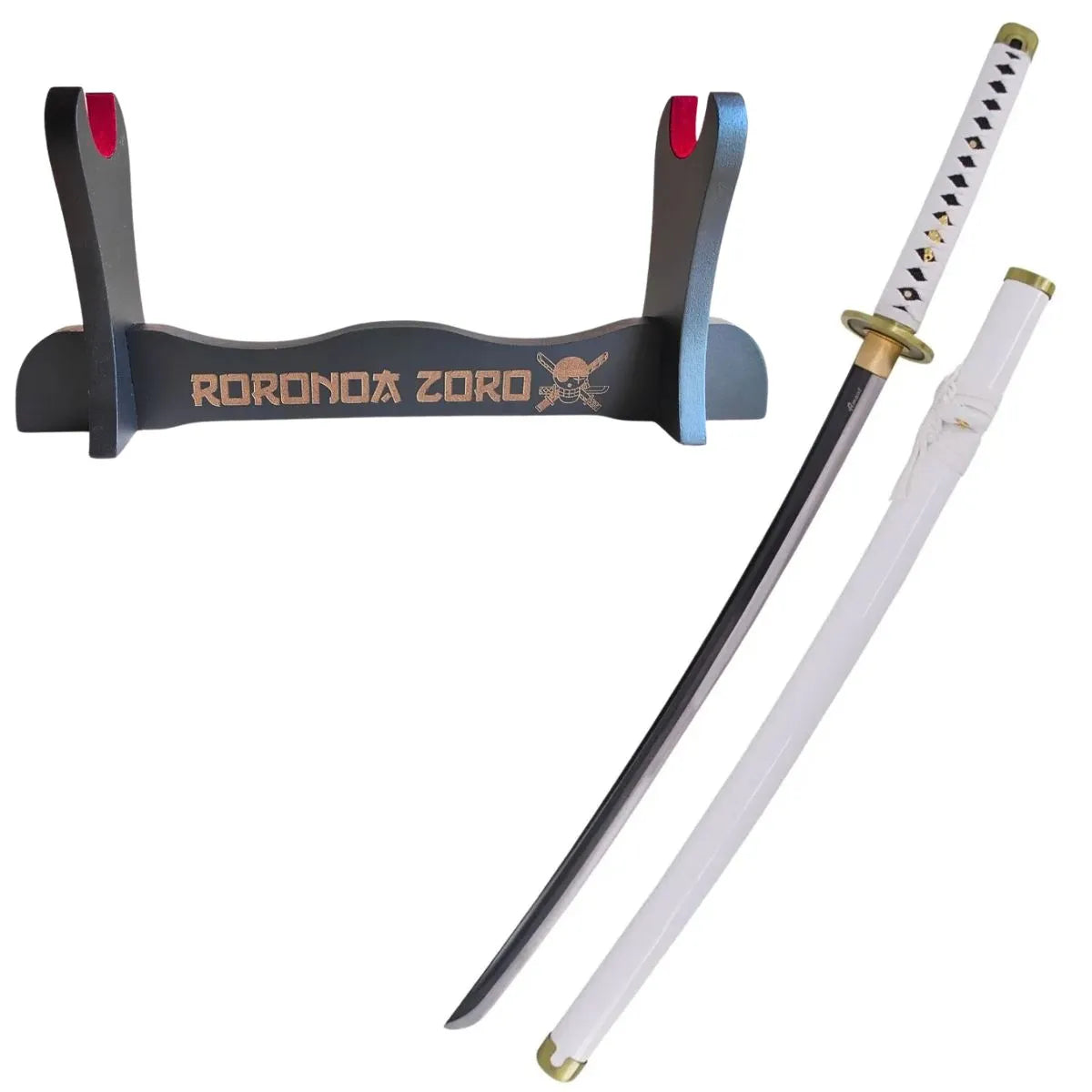 Katana Wado Ichimonji de Zoro Réplica Funcional Blanca