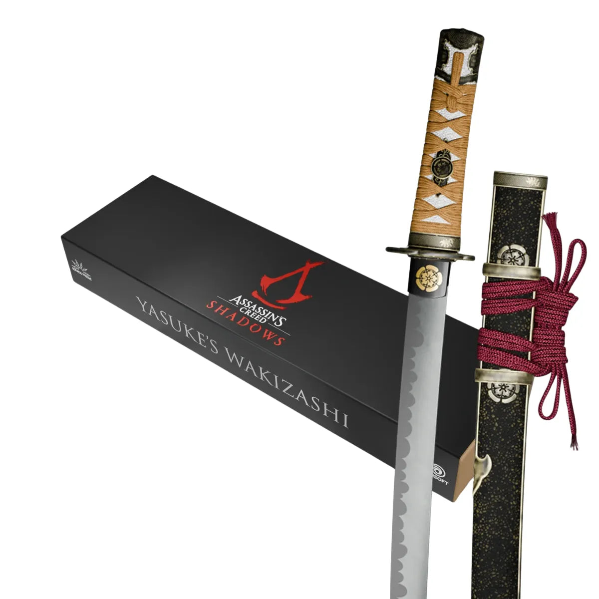 Imagen de Katana Wakizashi de Yasuke Assassin's Creed Shadows - Réplica Oficial. Parte de nuestra colección en Espadas y Más, sitio oficial.