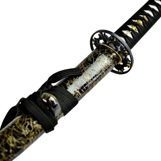 Katana afilada y funcional forjada a mano Flor de Ciruelo