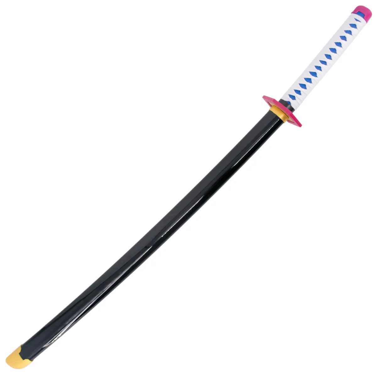 Imagen de Katana de Giyuu Tomioka Kimetsu no Yaiba de bambú con luces led parte de nuestra colección en Espadas y más, sitio oficial.