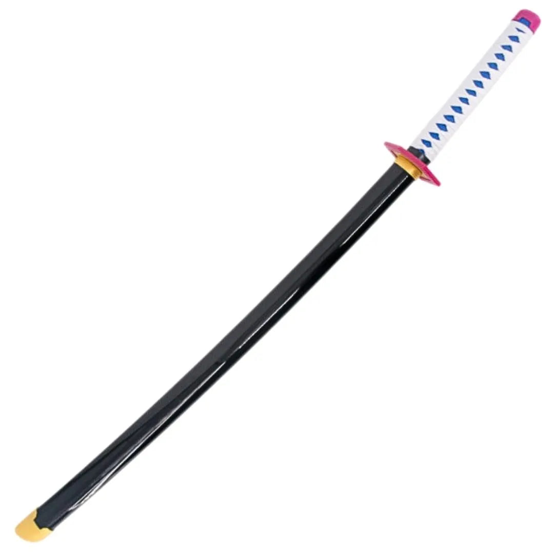 Imagen de Katana de Giyuu Tomioka Kimetsu no Yaiba de bambú con luces led S6050 parte de nuestra colección en Espadas y más, sitio oficial.