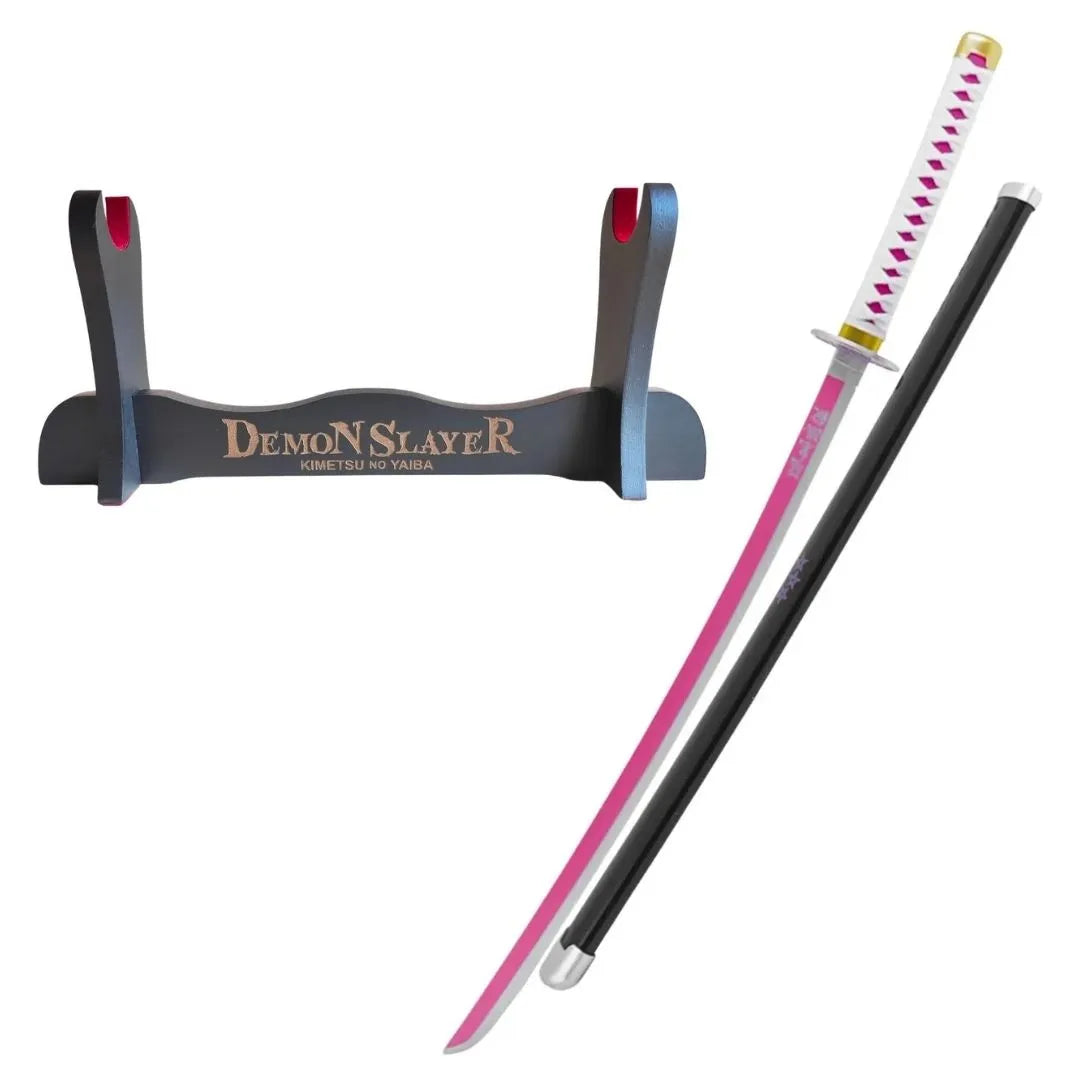 Katana de Kanao Tsuyuri con hoja de madera de bambú Demon Slayer Kimetsu no Yaiba zs663