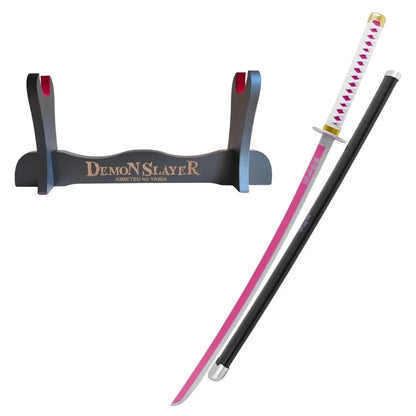 Katana de Kanao Tsuyuri con hoja de madera de bambú Demon Slayer Kimetsu no Yaiba zs663
