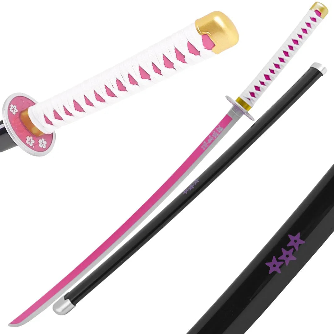 Katana de Kanao Tsuyuri con hoja de madera de bambú Demon Slayer Kimetsu no Yaiba