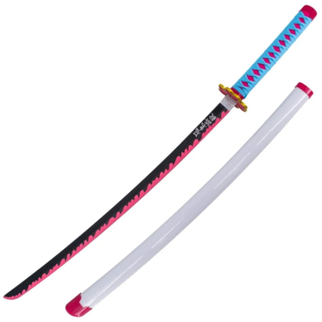 Pack Katana de Bambu Mitsuri Kanroji Kimetsu no Yaiba + T-Shirt Mitsuri + Oferta Katanero 
