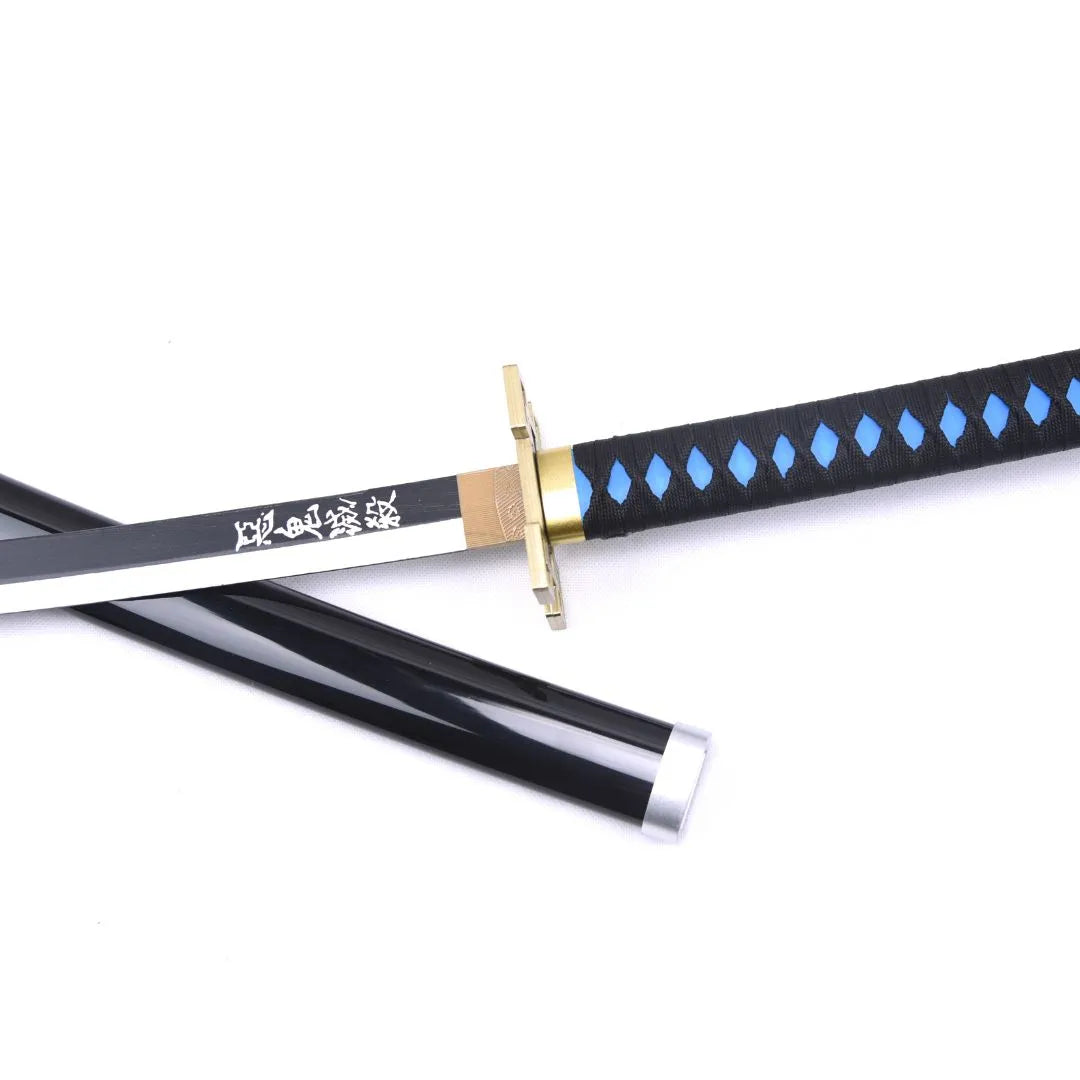 Katana de Muichiro Tokito con hoja de madera de bambú Demon Slayer Kimetsu no Yaiba