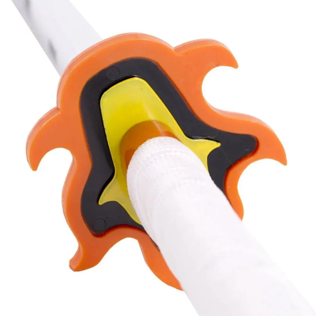 Katana de Rengoku con hoja de madera de bambú Demon Slayer Kimetsu no Yaiba