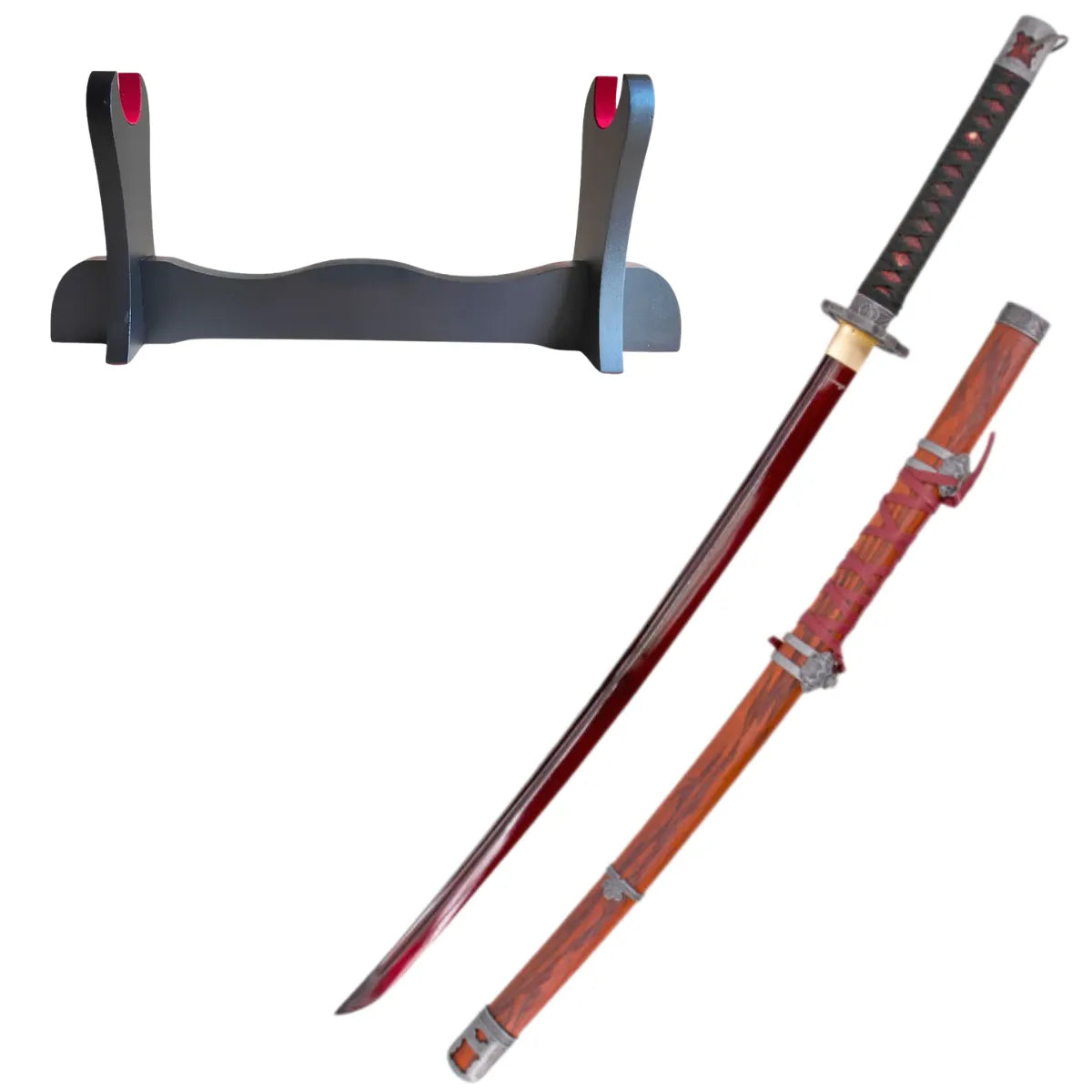 Katana de Sekiro Shadows Die Twice Funcional Afilada Acero al Carbono - soporte básico