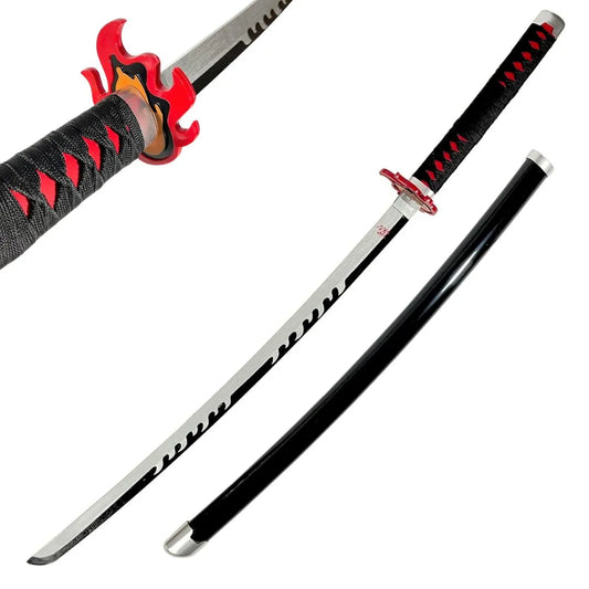 Imagen de Katana de Tanjiro Kamado con hoja de madera de bambú Kimetsu no Yaiba parte de nuestra colección en Espadas y más, sitio oficial.