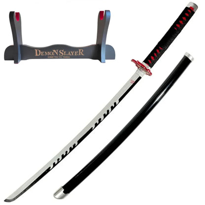 Katana de Tanjiro Kamado con hoja de madera de bambú Kimetsu no Yaiba - Katanero Kimetsu No Yaiba