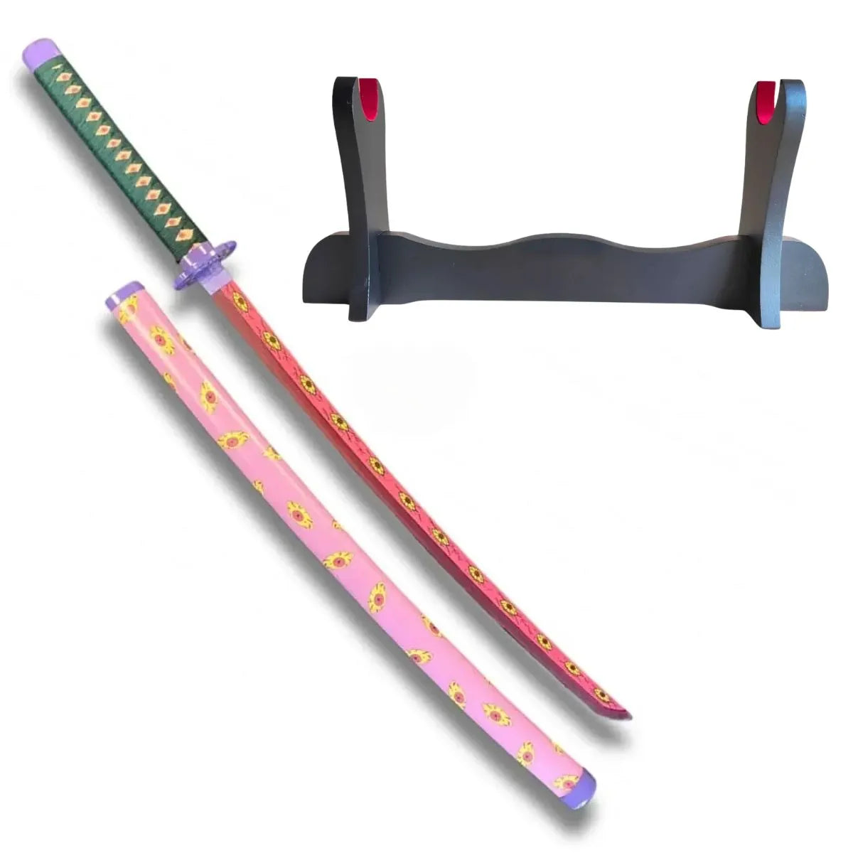 Katana de Tsugikuni Michikatsu Kokushibo con luces Led y hoja de acero