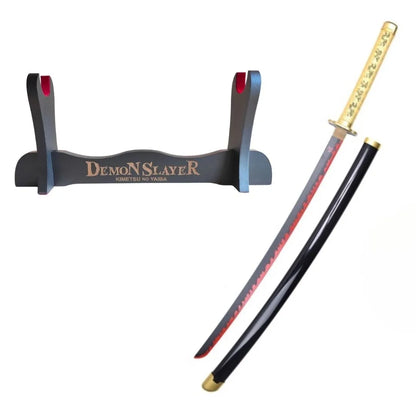 Katana de Tsugikuni Yoriichi con hoja de madera de bambú Demon Slayer Kimetsu no Yaiba zs672w