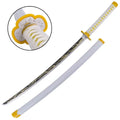 Katana de Zenitsu Agatsuma con hoja de madera de bambú Demon Slayer Kimetsu no Yaiba