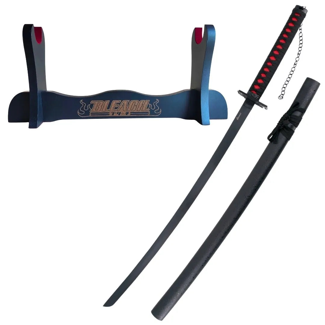 Pack Katana de Bambu Bleach Ichigo Kurosaki + T-shirt Ichigo + Katanero Oferta 