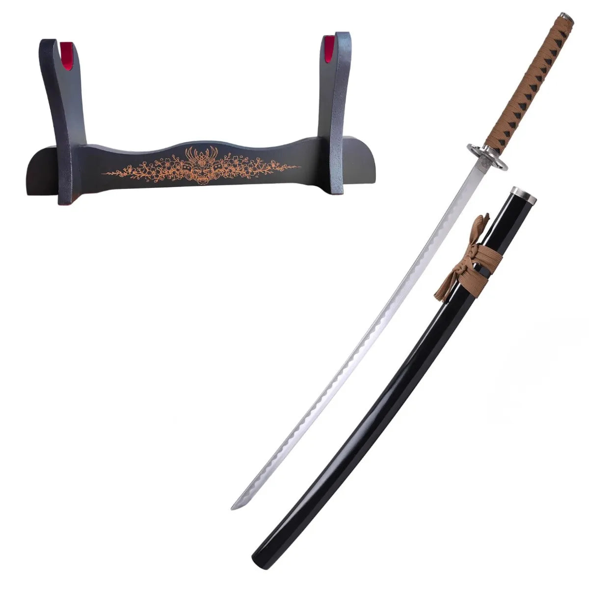 Katana de filo invertido de Kenshin - el guerrero samurai - soporte personalizado