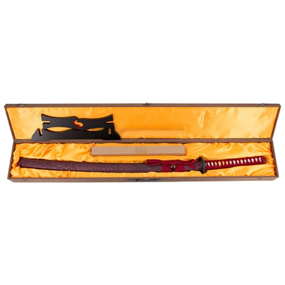 Katana funcional afilada roja