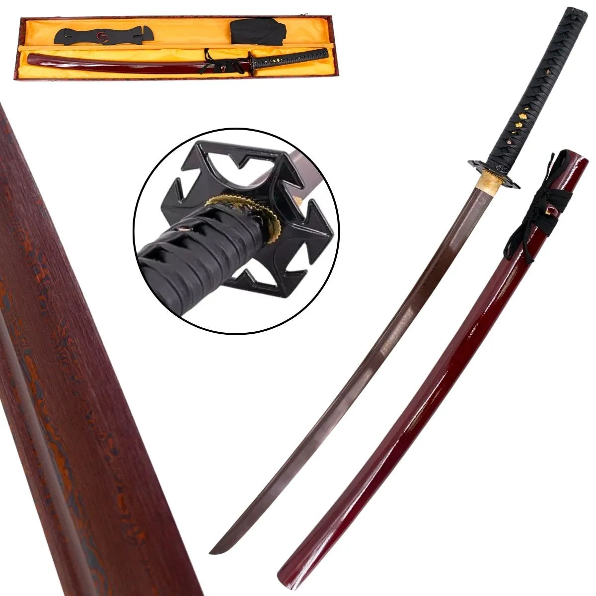 Katana hoja de sangre funcional afilada