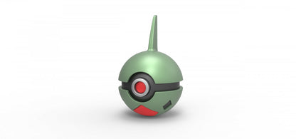 Imagen de Pokeball Artesanal Larvitar parte de nuestra colección en Espadas y más, sitio oficial. Esta imagen describe  pokeball