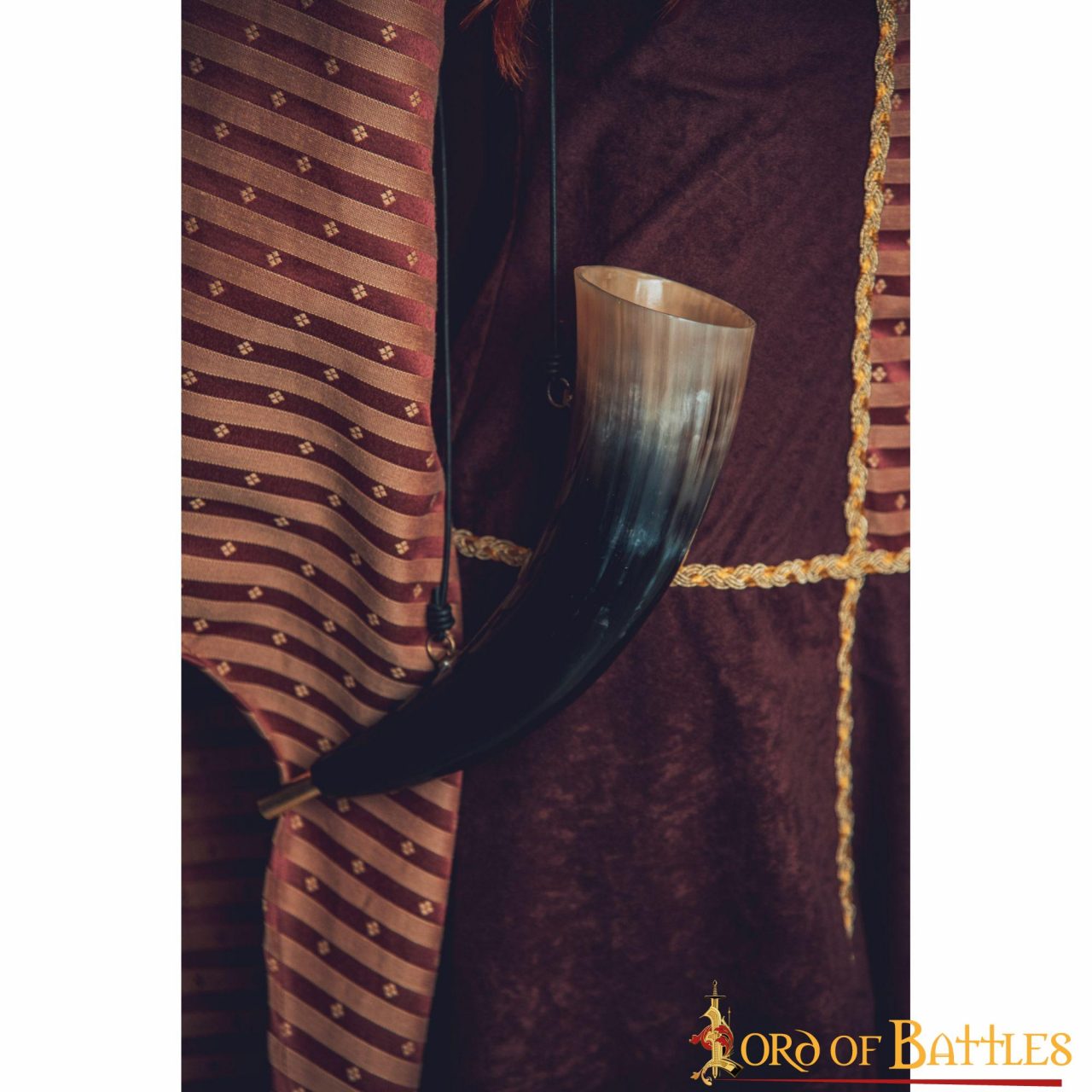 Viking Blowing Horn - Bocina de Buey de Origen Ético con Boquilla de Latón - Imagen 18