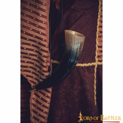 Viking Blowing Horn - Bocina de Buey de Origen Ético con Boquilla de Latón - Imagen 18