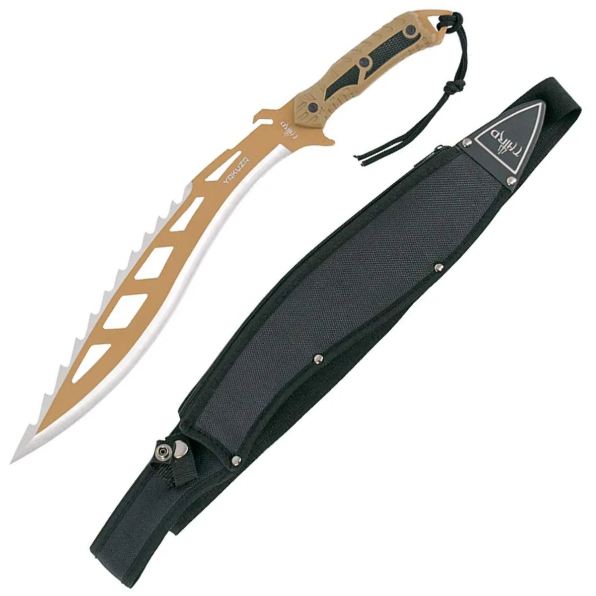 Machete Cortacañas Yakuza Acero Inox 39,5 Cm Third Hoja Marrón