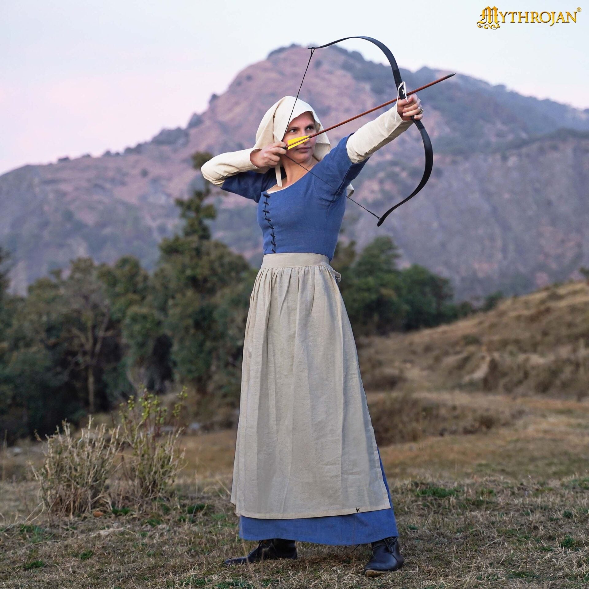 Delantal Medieval Hija de Campesino: Práctico y Auténtico para la Recreación Medieval - Imagen 5