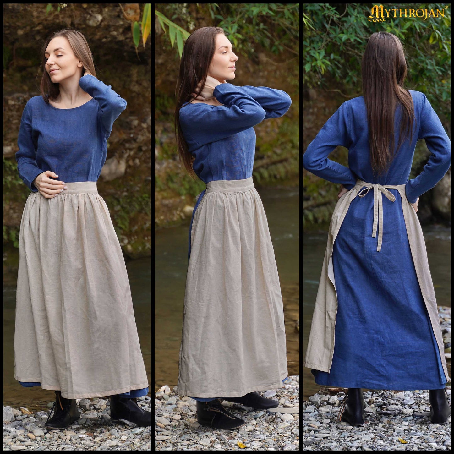 Delantal Medieval Hija de Campesino: Práctico y Auténtico para la Recreación Medieval - Imagen 6