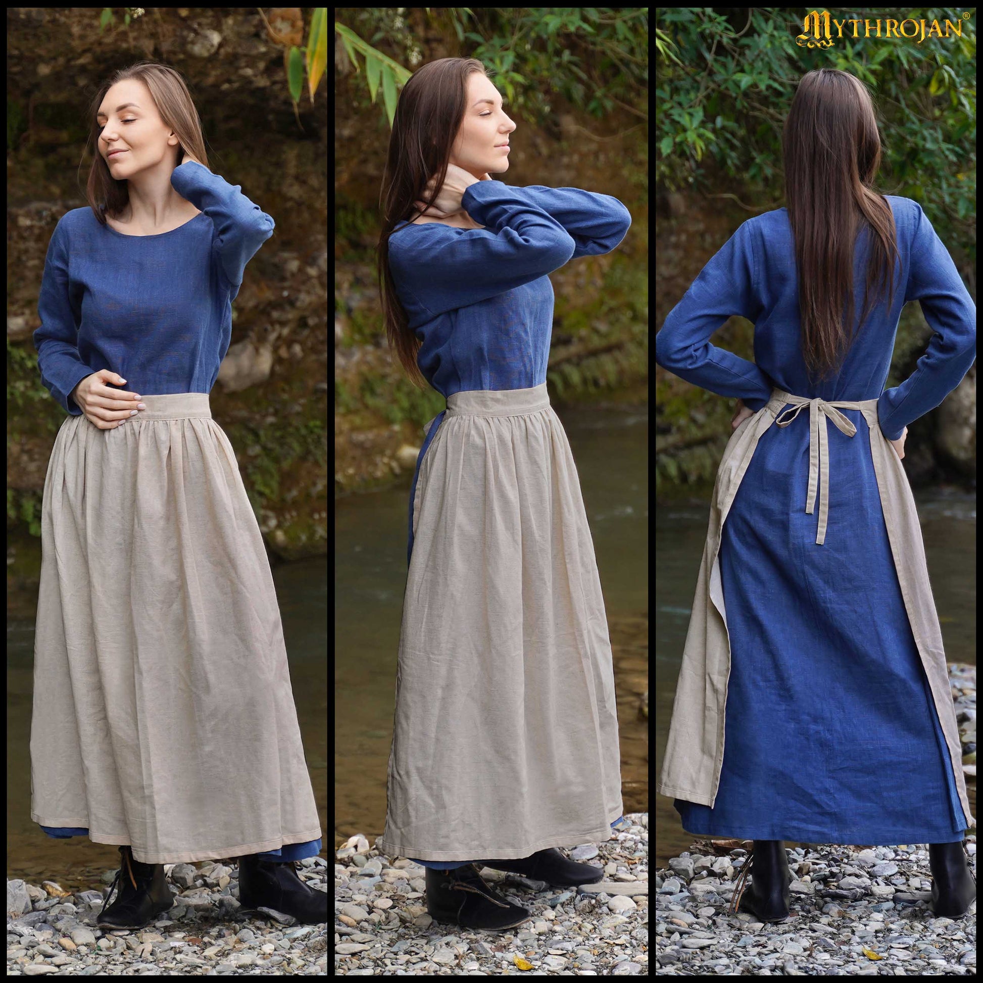 Delantal Medieval Hija de Campesino: Práctico y Auténtico para la Recreación Medieval - Imagen 6