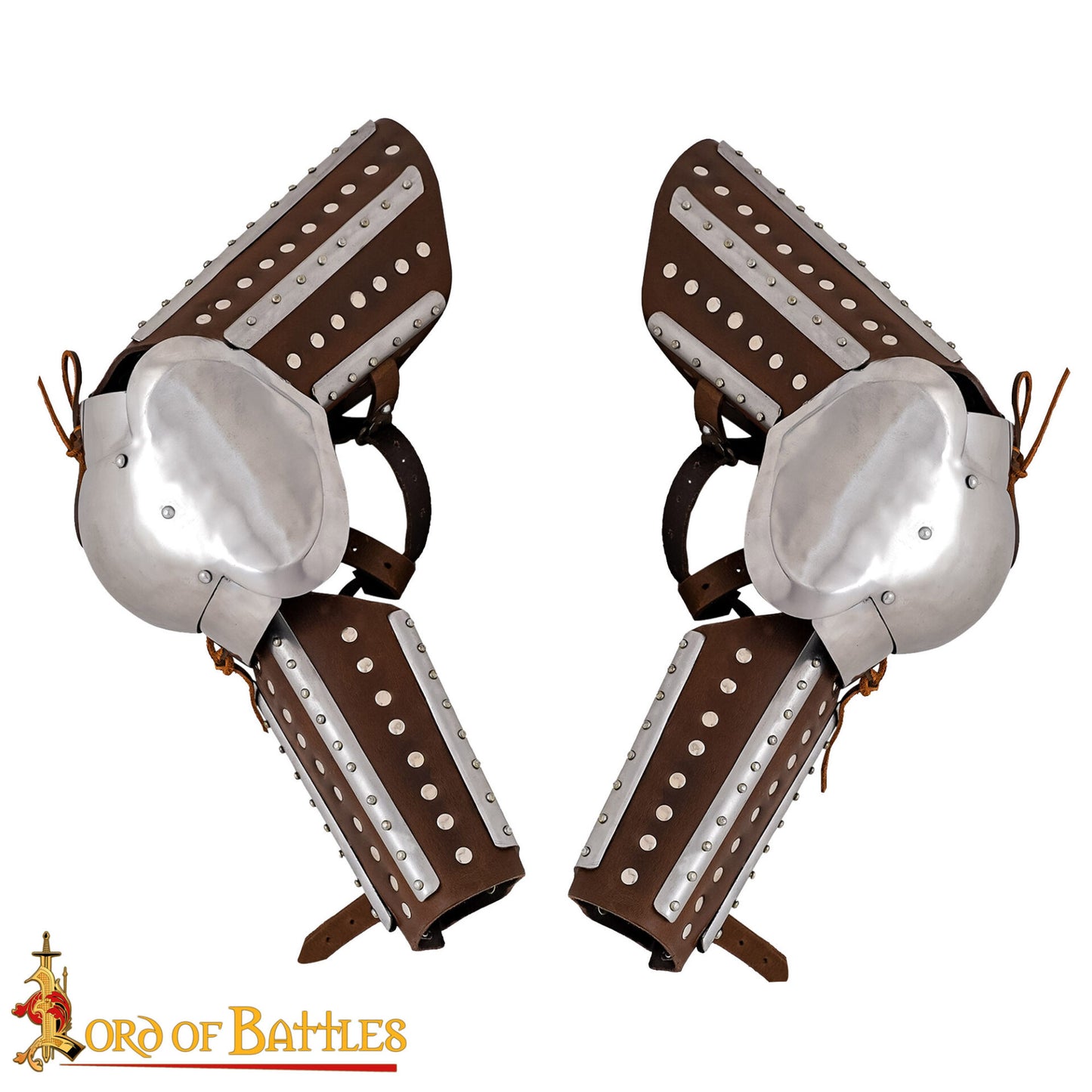 Armadura Medieval Entablillada - Acero Pulido Calibre 16 y Cuero - Ajuste Universal - Imagen 4