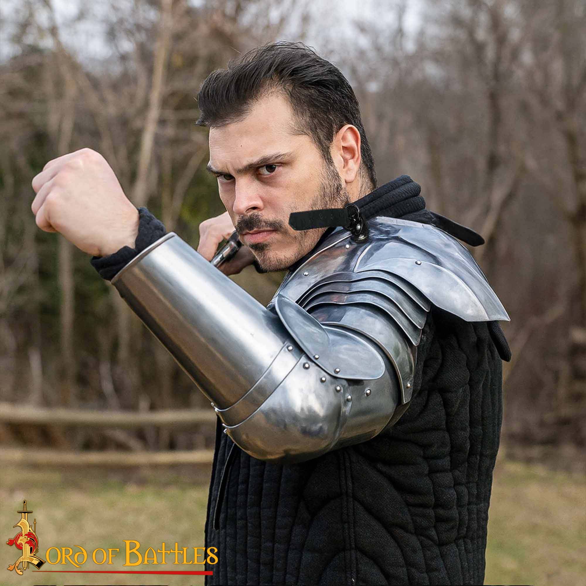 Set de Armadura Medieval de Acero con Pauldrón Armadura de Caballero de Batalla - Imagen 2