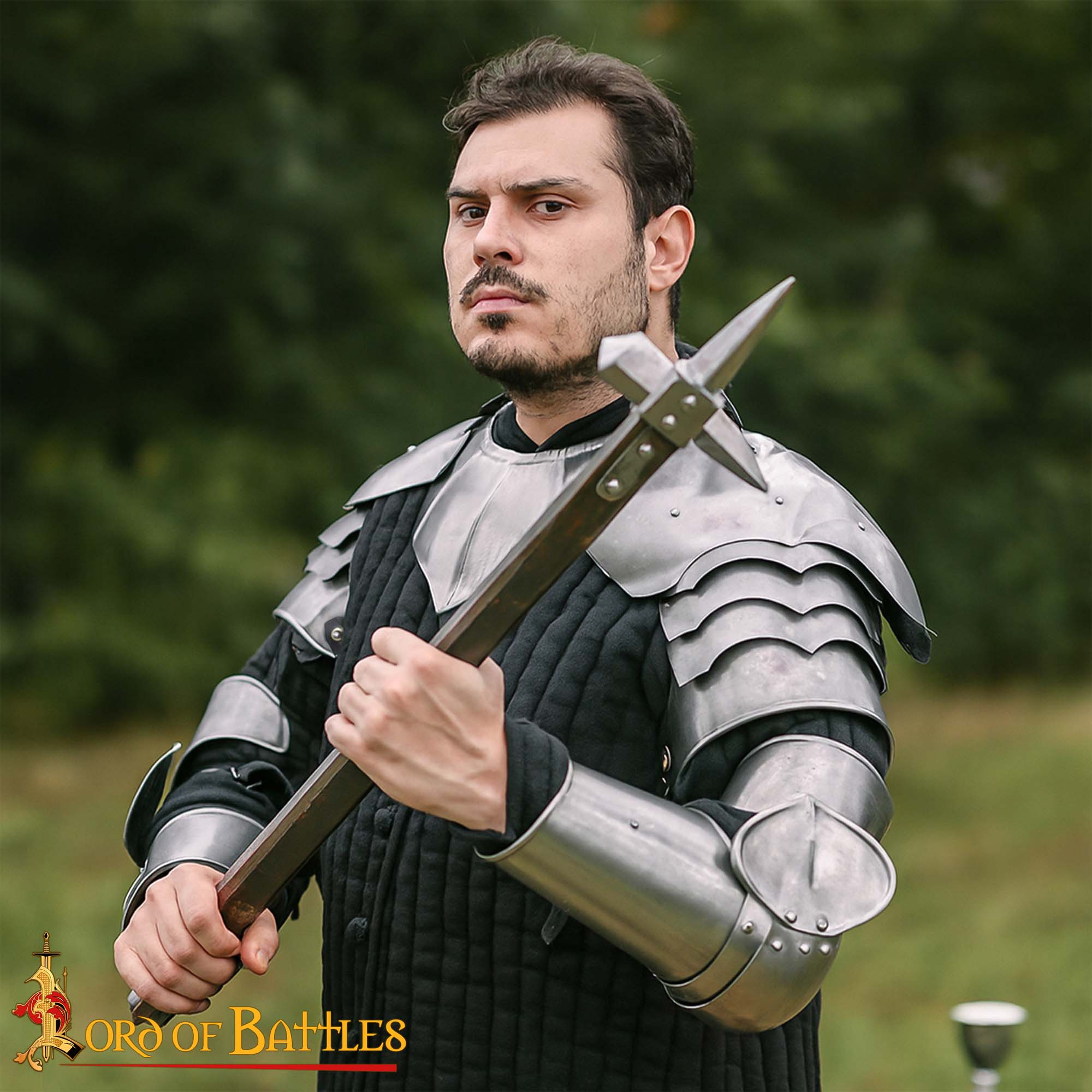 Set de Armadura Medieval de Acero con Pauldrón Armadura de Caballero de Batalla - Imagen 6