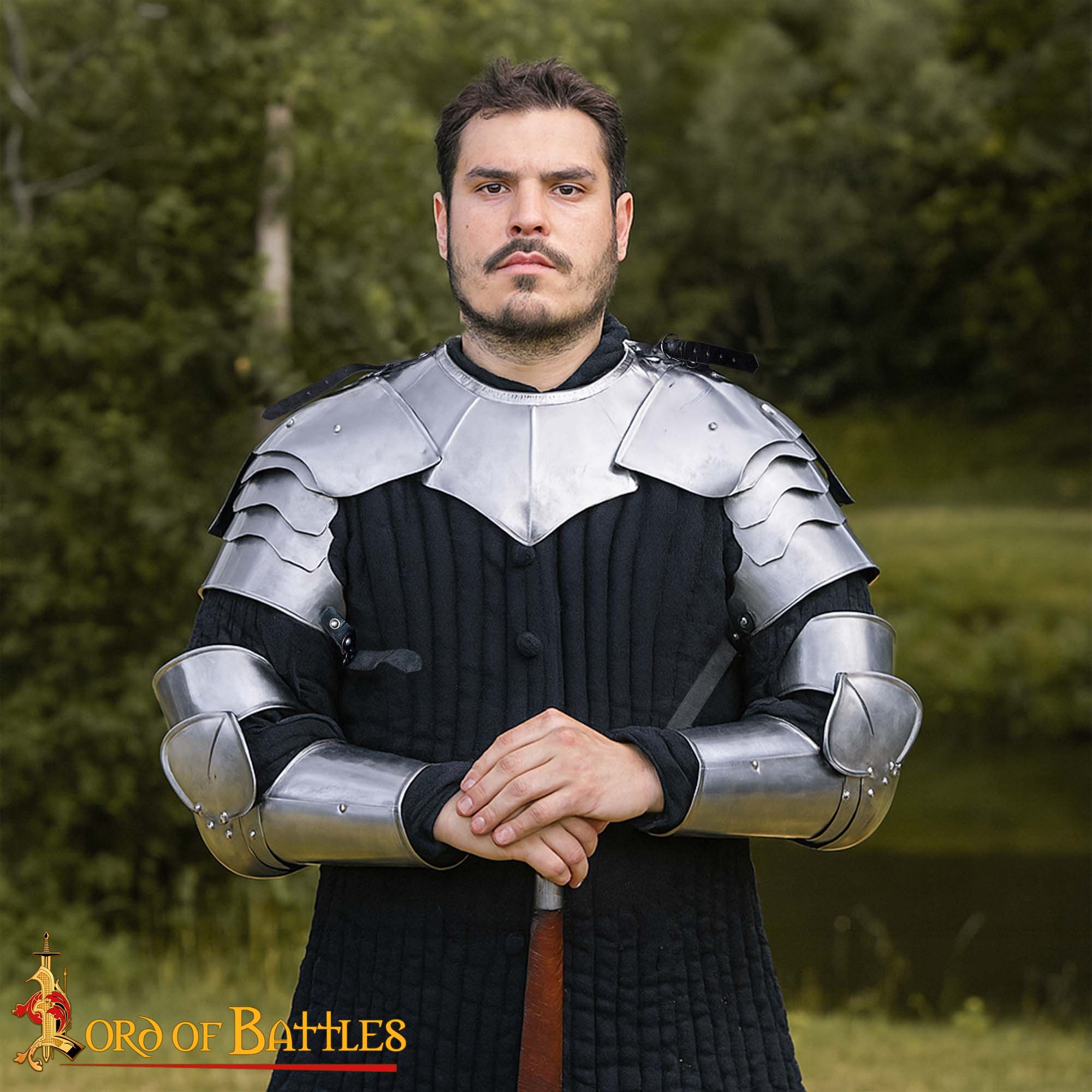 Set de Armadura Medieval de Acero con Pauldrón Armadura de Caballero de Batalla - Imagen 1