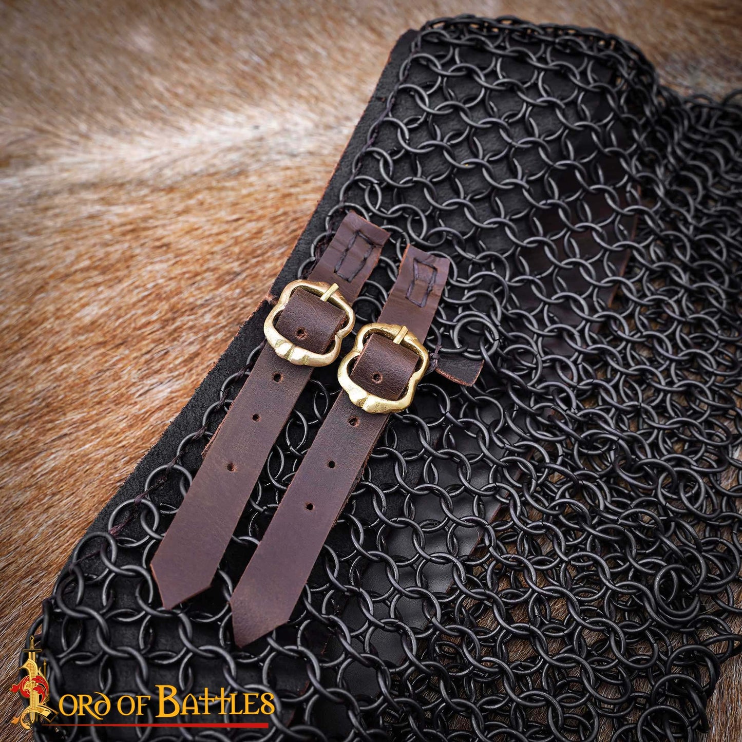 Gorget de Cota de Malla / Estándar - 10mm Butted Round Ring - 16 Gauge, Mild Steel - Ideal For Stage Combat & Reenactments - Imagen 6