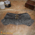 Gorget de Cota de Malla / Estándar - Anillo Plano Remachado de 9 Mm con Anillos Sólidos Planos Alternos, Acero Inoxidable de Calibre 18 - Ideal para Combate en Escenarios y Recreaciones - Imagen 1