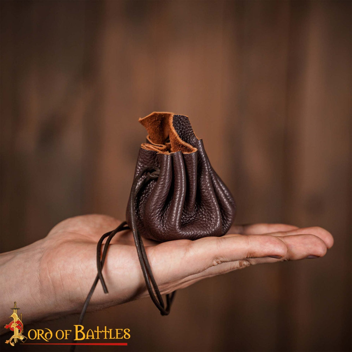 Bolsa de monedas para cinturón, cuero genuino hecha a mano - imagen 10