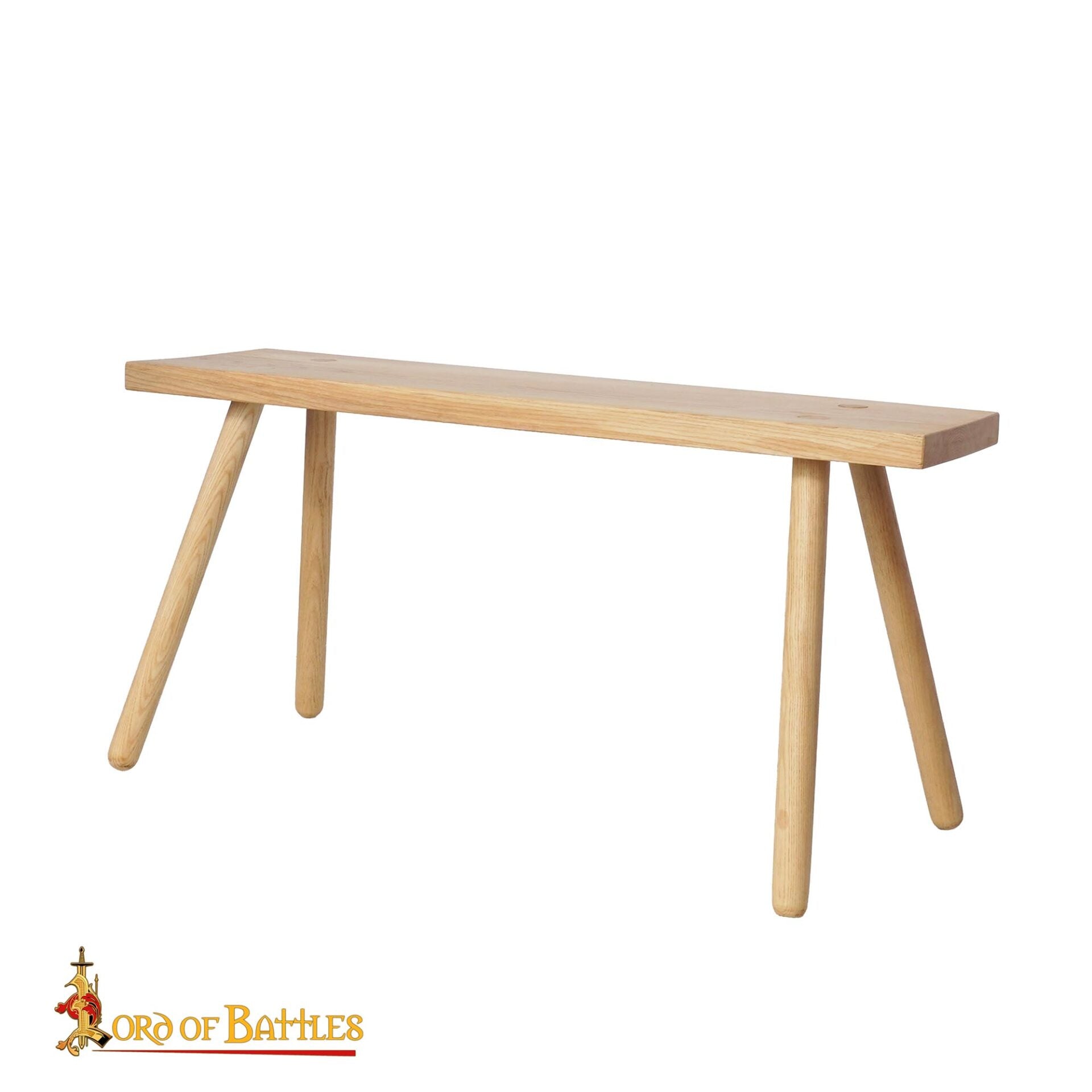 Banco Medieval de Madera - Asientos Campamento Madera de Fresno - Imagen 3