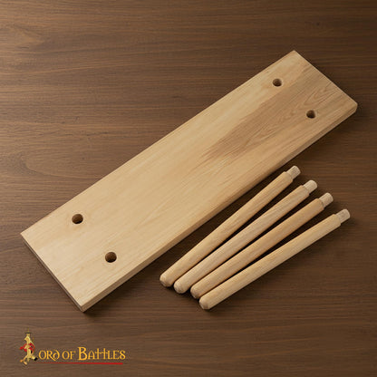 Banco Medieval de Madera - Asientos Campamento Madera de Fresno - Imagen 5